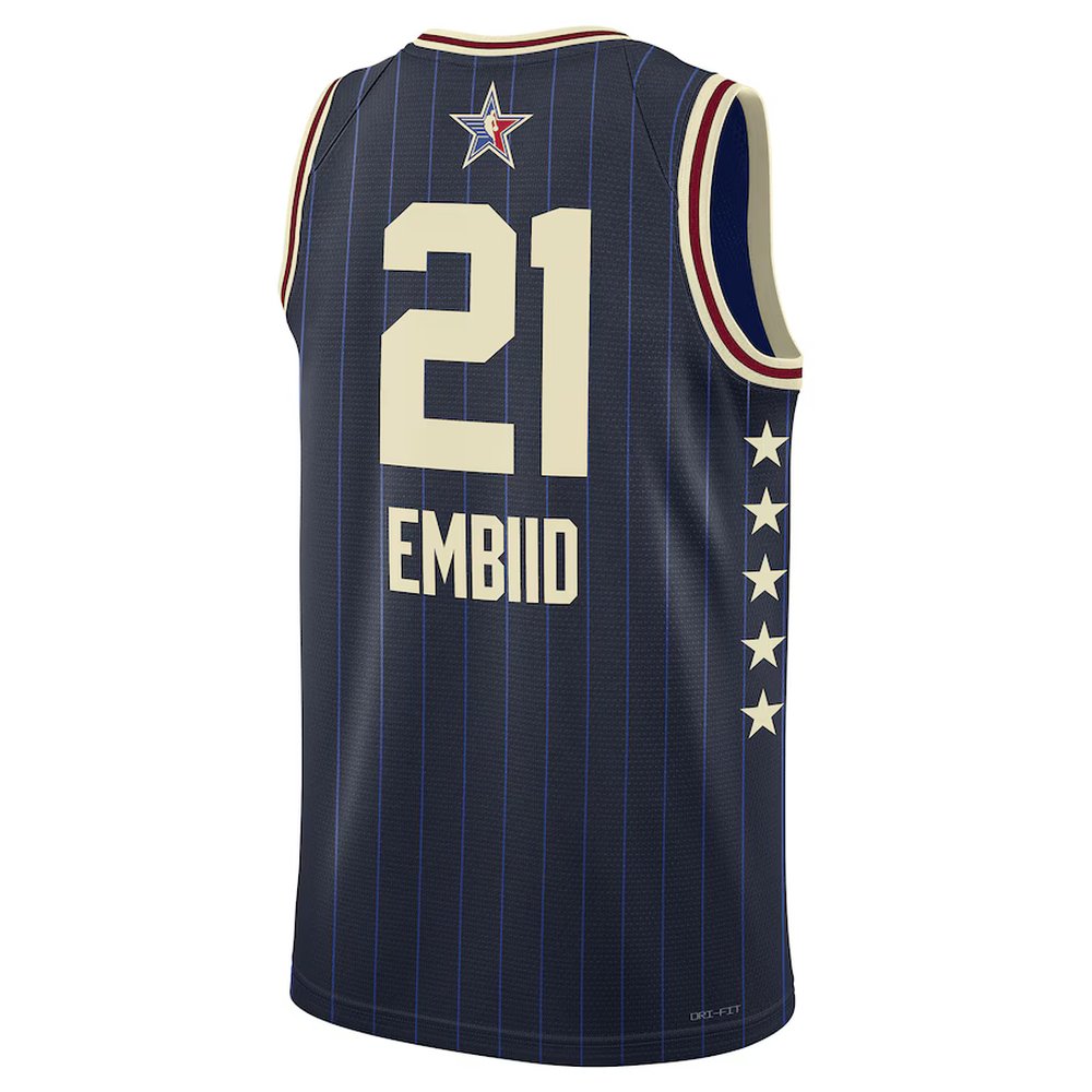 Unisex #21 Joel Embiid Navy 2024 NBA All-Star Game Swingman Jersey Unisex #21 Joel Embiid Navy 2024 NBA All-Star Game Swingman Jersey
