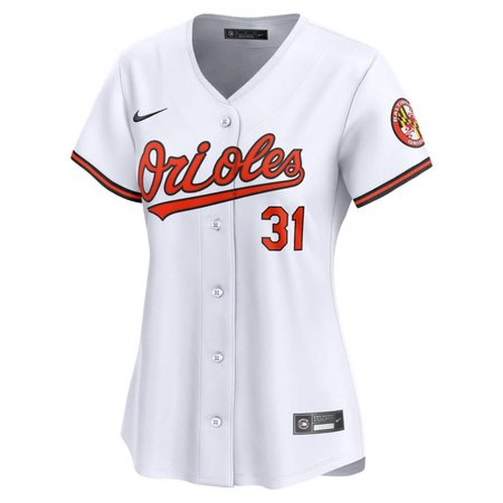 Women's Baltimore Orioles Cedric Mullins White Home Limited Player Jersey Women's Baltimore Orioles Cedric Mullins White Home Limited Player Jersey