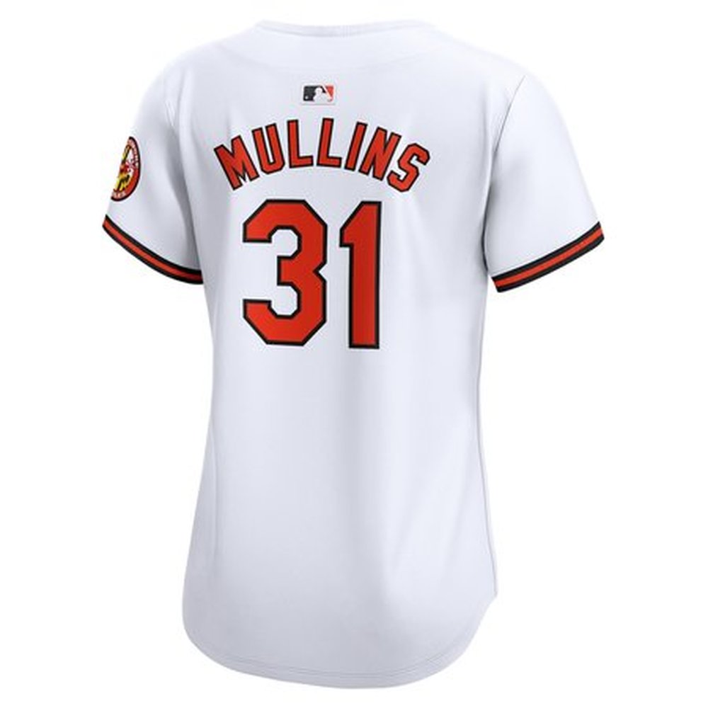 Women's Baltimore Orioles Cedric Mullins White Home Limited Player Jersey Women's Baltimore Orioles Cedric Mullins White Home Limited Player Jersey