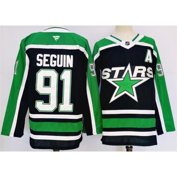Youth Dallas Stars #91 Tyler Seguin Black 2024-25 Reverse Retro Stitched Jersey Youth Dallas Stars #91 Tyler Seguin Black 2024-25 Reverse Retro Stitched Jersey