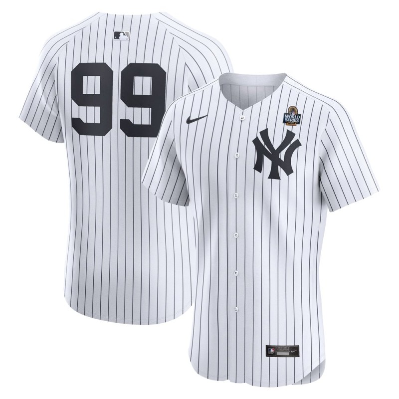 Men's New York Yankees Aaron Judge Nike White 2024 World Series Home Elite Player Jersey Men's New York Yankees Aaron Judge Nike White 2024 World Series Home Elite Player Jersey