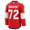Men's Florida Panthers #72 Sergei Bobrovsky Red Premium Jersey
