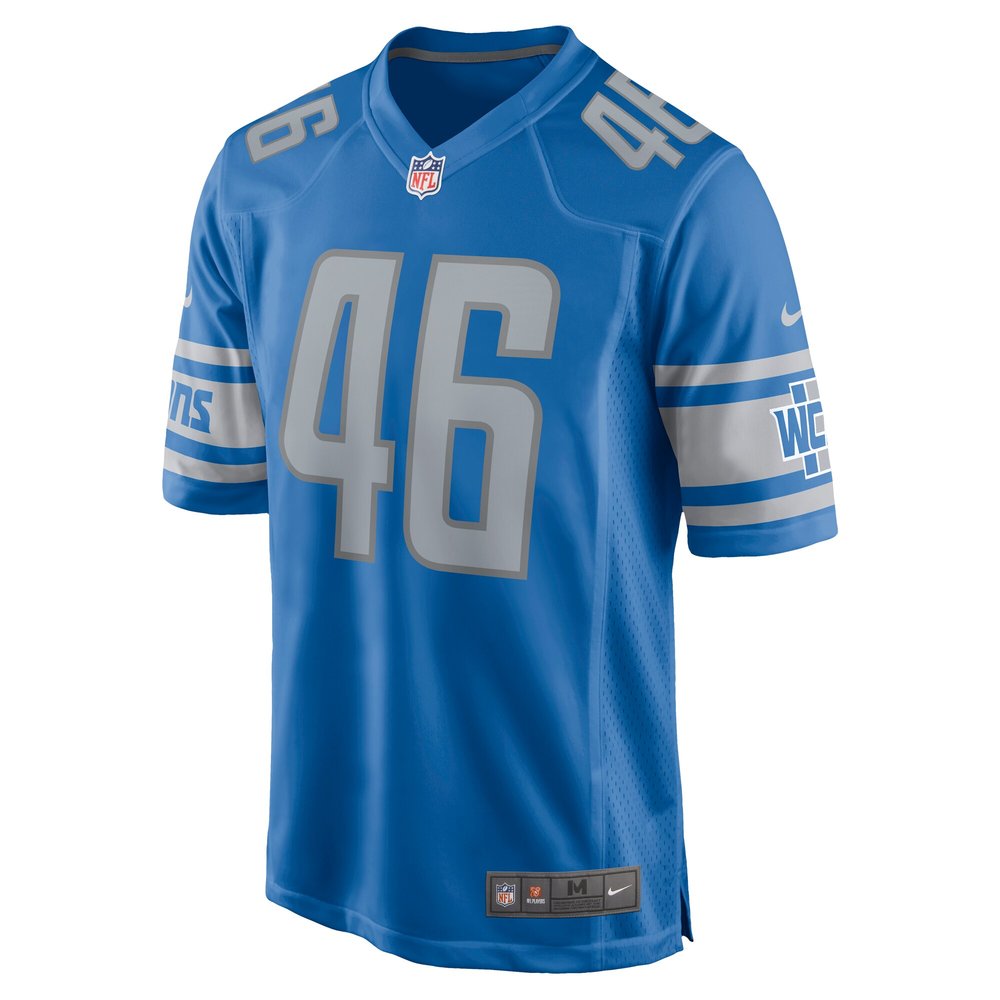 Men's Detroit Lions Jack Campbell Blue 2023 NFL Draft First Round Pick Game Jersey Men's Detroit Lions Jack Campbell Blue 2023 NFL Draft First Round Pick Game Jersey