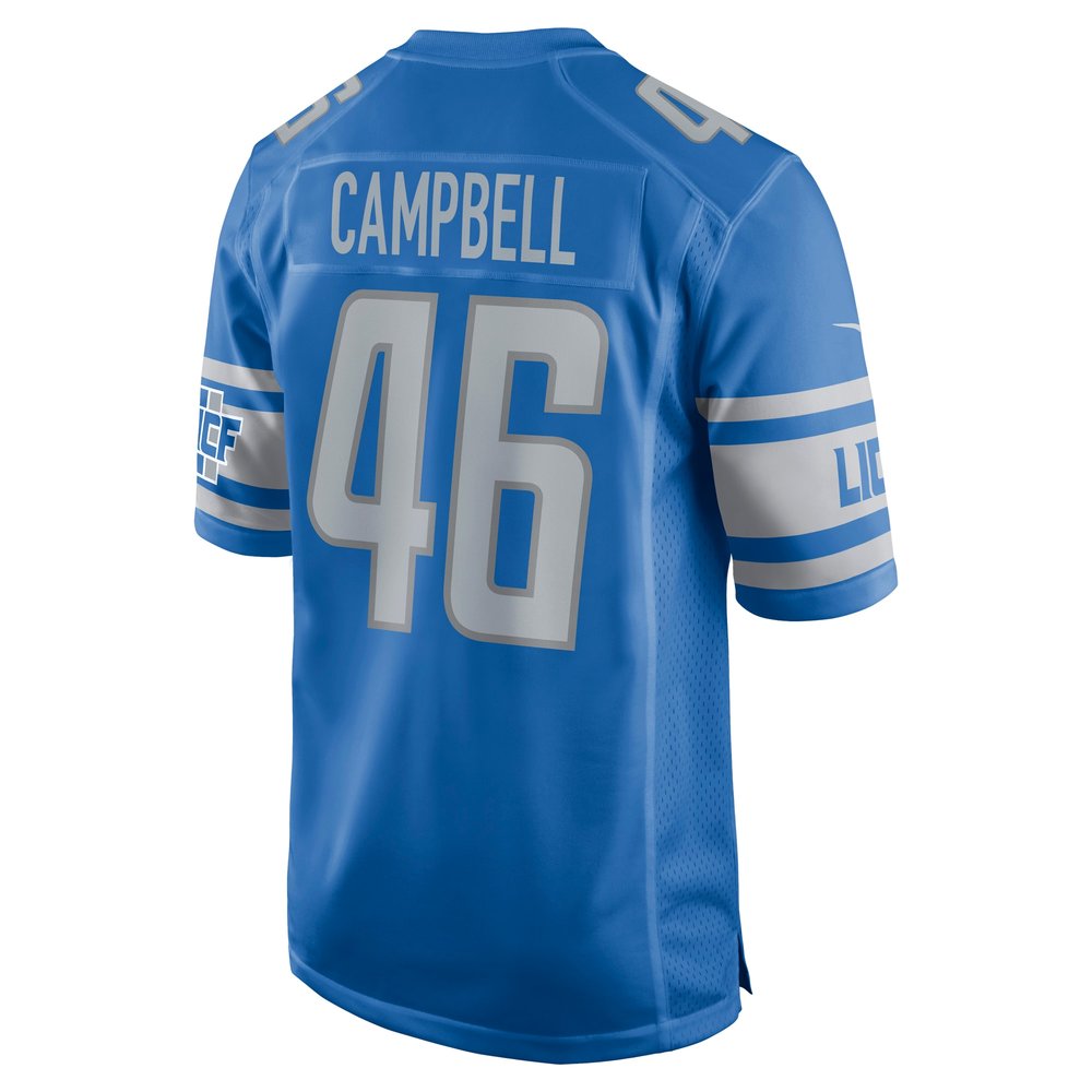 Men's Detroit Lions Jack Campbell Blue 2023 NFL Draft First Round Pick Game Jersey Men's Detroit Lions Jack Campbell Blue 2023 NFL Draft First Round Pick Game Jersey