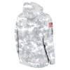 Youth New York Jets Nike White/Gray 2024 Salute To Service Pullover Hoodie