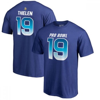 Vikings #19 Adam Thielen AFC Pro Line 2018 NFL Pro Bowl Royal T-Shirt Vikings #19 Adam Thielen AFC Pro Line 2018 NFL Pro Bowl Royal T-Shirt