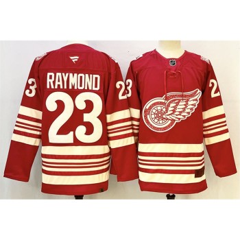 Youth Detroit Red Wings #23 Lucas Raymond Red 2025-26 Centennial Premium Stitched Hockey Jersey Youth Detroit Red Wings #23 Lucas Raymond Red 2025-26 Centennial Premium Stitched Hockey Jersey