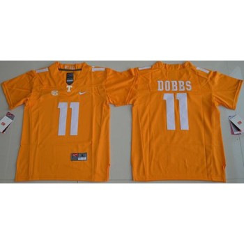 Vols #11 Joshua Dobbs Orange Stitched Youth NCAA Jersey