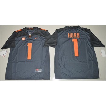 Vols #1 Jalen Hurd Grey Limited Stitched NCAA Jersey