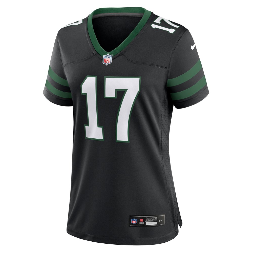 Women's New York Jets #17 Davante Adams Legacy Black Alternate Game Jersey Women's New York Jets #17 Davante Adams Legacy Black Alternate Game Jersey