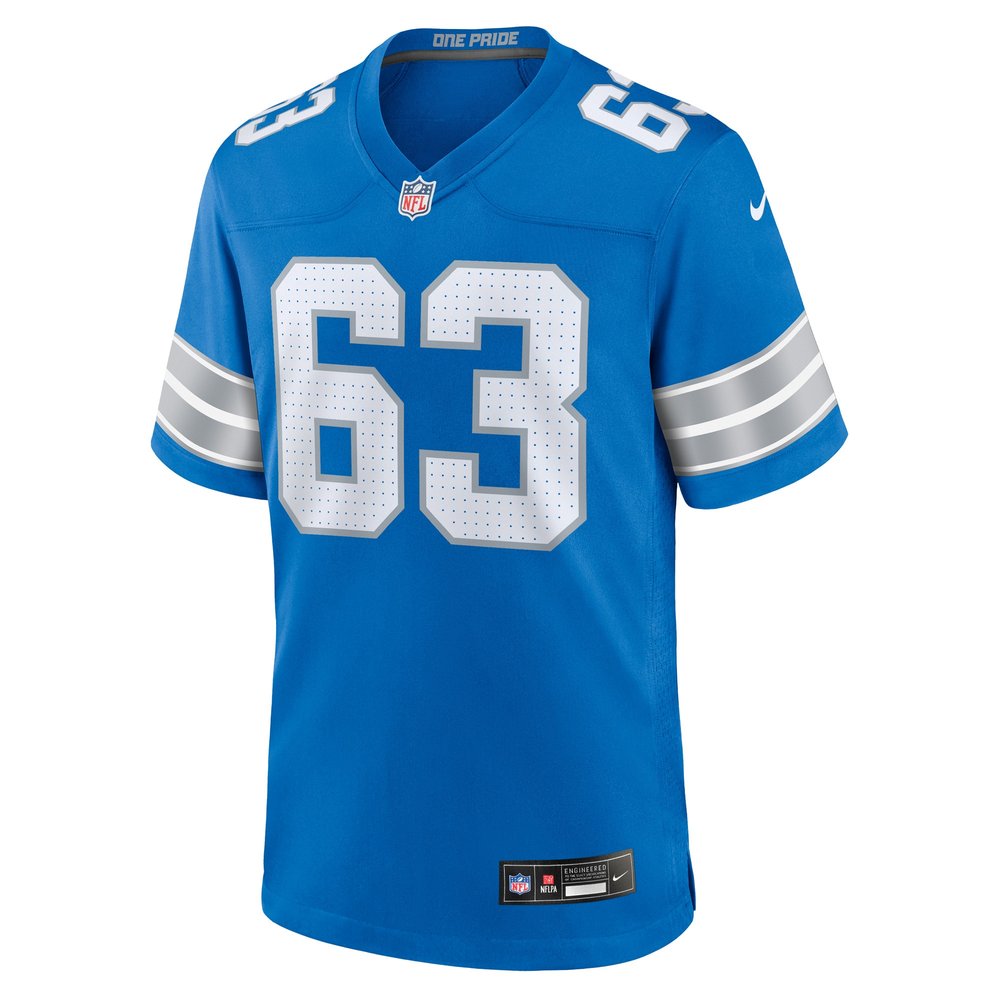 Men's Detroit Lions Duke Clemens  Blue Game Jersey Men's Detroit Lions Duke Clemens  Blue Game Jersey