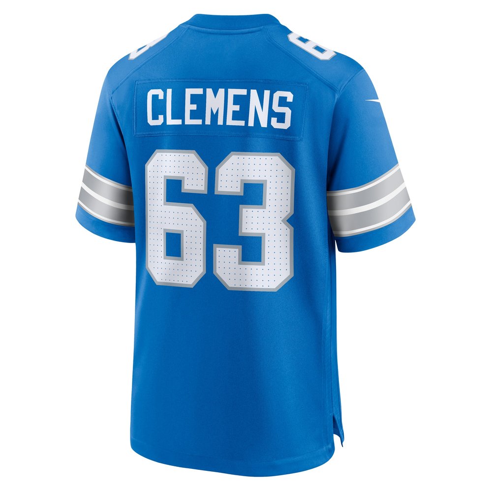 Men's Detroit Lions Duke Clemens  Blue Game Jersey Men's Detroit Lions Duke Clemens  Blue Game Jersey