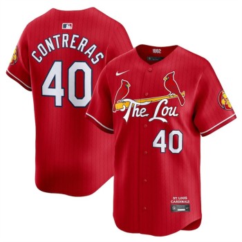 Youth St. Louis Cardinals #40 Willson Contreras Red 2024 City Connect Limited Stitched Baseball Jersey Youth St. Louis Cardinals #40 Willson Contreras Red 2024 City Connect Limited Stitched Baseball Jersey