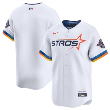 Men's Houston Astros Blank White 2025 City Connect Limited Stitched Baseball Jersey Men's Houston Astros Blank White 2025 City Connect Limited Stitched Baseball Jersey