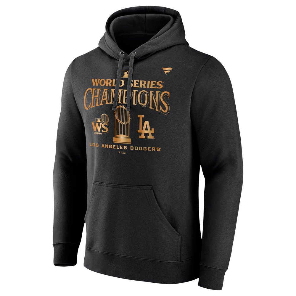 Men's Los Angeles Dodgers Black 2024 World Series Champions Hoodie Men's Los Angeles Dodgers Black 2024 World Series Champions Hoodie