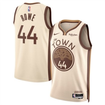 Men's Golden State Warriors #44 Jackson Rowe Tan 2025/26 City Edition Stitched Basketball Jersey