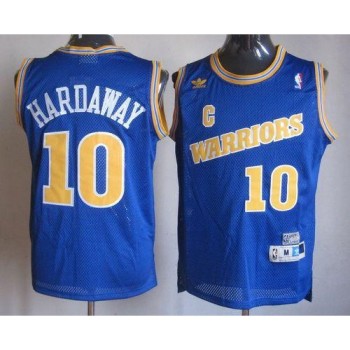 Warriors #10 Tim Hardaway Blue Throwback Stitched NBA Jersey Warriors #10 Tim Hardaway Blue Throwback Stitched NBA Jersey