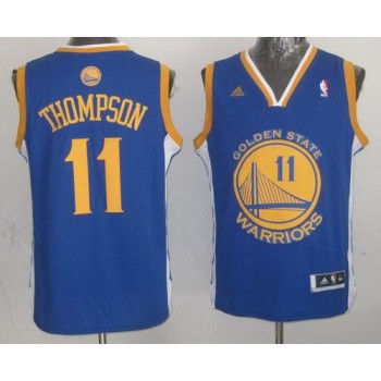 Warriors #11 Klay Thompson Blue Stitched NBA Jersey Warriors #11 Klay Thompson Blue Stitched NBA Jersey