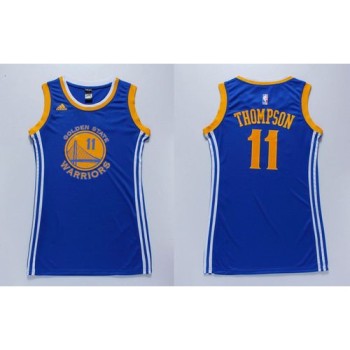 Warriors #11 Klay Thompson Blue Women's Dress Stitched NBA Jersey Warriors #11 Klay Thompson Blue Women's Dress Stitched NBA Jersey