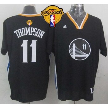 Warriors #11 Klay Thompson New Black Alternate The Finals Patch Stitched NBA Jersey Warriors #11 Klay Thompson New Black Alternate The Finals Patch Stitched NBA Jersey