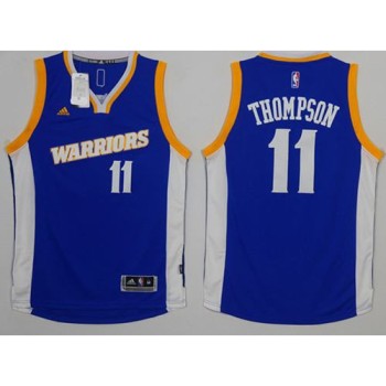 Warriors #11 Klay Thompson Royal Stretch Crossover Stitched NBA Jersey Warriors #11 Klay Thompson Royal Stretch Crossover Stitched NBA Jersey