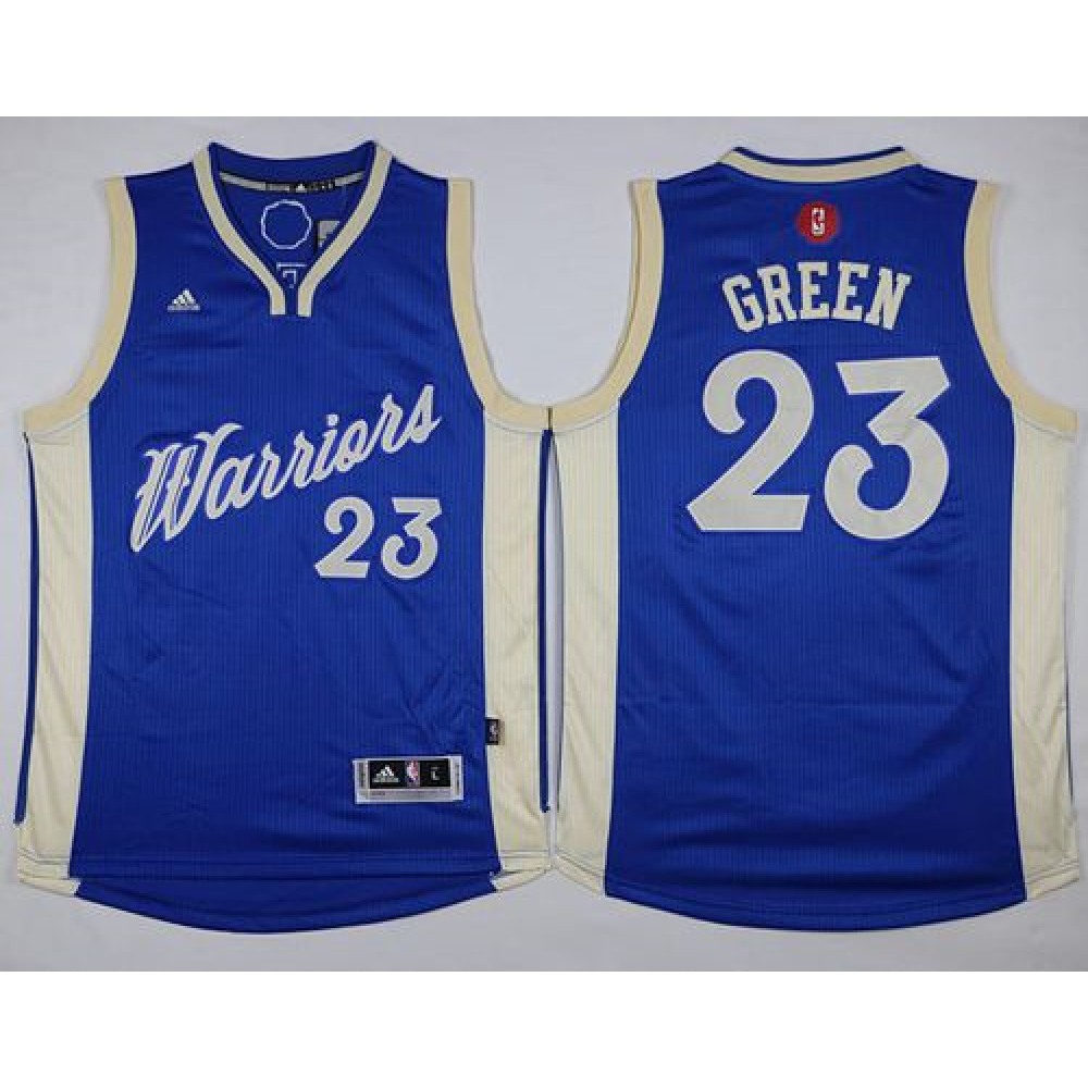 Warriors #23 Draymond Green Blue 2015-2016 Christmas Day Stitched NBA Jersey