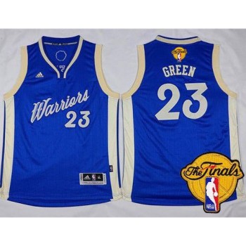 Warriors #23 Draymond Green Blue 2015-2016 Christmas Day The Finals Patch Stitched Youth NBA Jersey Warriors #23 Draymond Green Blue 2015-2016 Christmas Day The Finals Patch Stitched Youth NBA Jersey
