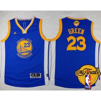 Warriors #23 Draymond Green Blue The Finals Patch Stitched Youth NBA Jersey Warriors #23 Draymond Green Blue The Finals Patch Stitched Youth NBA Jersey