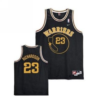 Warriors #23 Jason Richardson Black Throwback Stitched NBA Jersey Warriors #23 Jason Richardson Black Throwback Stitched NBA Jersey