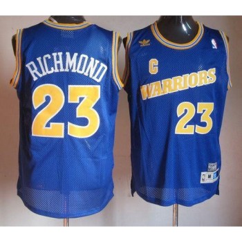 Warriors #23 Mitch Richmond Blue Throwback Stitched NBA Jersey Warriors #23 Mitch Richmond Blue Throwback Stitched NBA Jersey