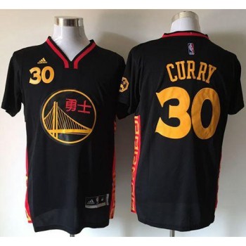 Warriors #30 Stephen Curry Black Slate Chinese New Year Stitched NBA Jersey Warriors #30 Stephen Curry Black Slate Chinese New Year Stitched NBA Jersey