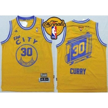 Warriors #30 Stephen Curry Gold Throwback The City Finals Patch Stitched NBA Jersey Warriors #30 Stephen Curry Gold Throwback The City Finals Patch Stitched NBA Jersey