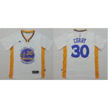 Warriors #30 Stephen Curry White Short Sleeve Stitched NBA Jersey Warriors #30 Stephen Curry White Short Sleeve Stitched NBA Jersey
