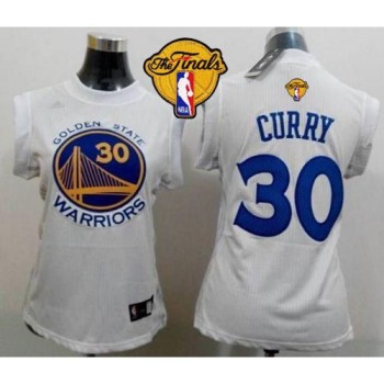 Warriors #30 Stephen Curry White The Finals Patch Women Fashion Stitched NBA Jersey Warriors #30 Stephen Curry White The Finals Patch Women Fashion Stitched NBA Jersey