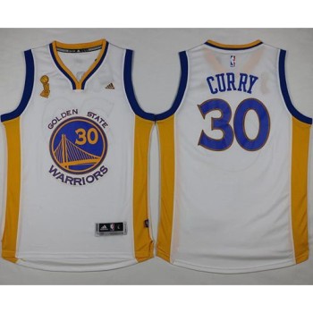 Warriors #30 Stephen Curry White Trophy Banner Champions Stitched NBA Jersey Warriors #30 Stephen Curry White Trophy Banner Champions Stitched NBA Jersey