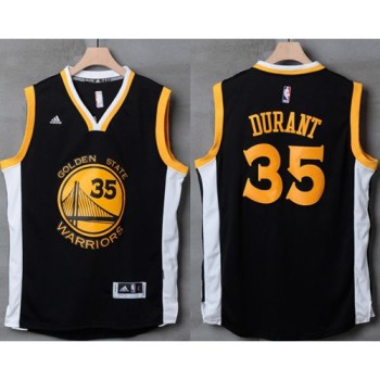 Warriors #35 Kevin Durant Black/White Stitched NBA Jersey Warriors #35 Kevin Durant Black/White Stitched NBA Jersey