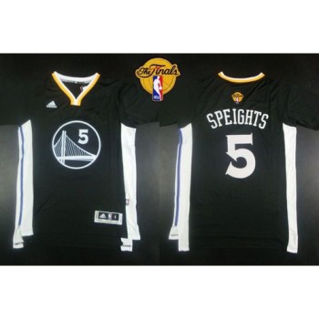 Warriors #5 Marreese Speights Black New Alternate The Finals Patch Stitched NBA Jersey Warriors #5 Marreese Speights Black New Alternate The Finals Patch Stitched NBA Jersey