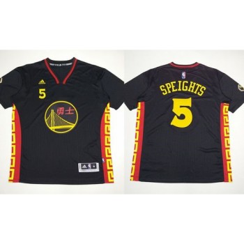 Warriors #5 Marreese Speights Black Slate Chinese New Year Stitched NBA Jersey Warriors #5 Marreese Speights Black Slate Chinese New Year Stitched NBA Jersey
