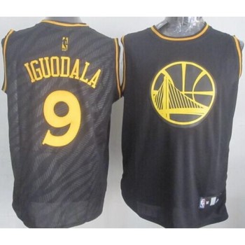 Warriors #9 Andre Iguodala Black Precious Metals Fashion Stitched NBA Jersey Warriors #9 Andre Iguodala Black Precious Metals Fashion Stitched NBA Jersey
