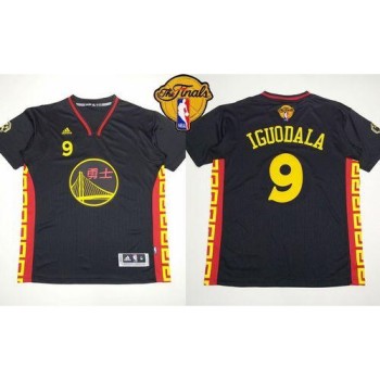 Warriors #9 Andre Iguodala Black Slate Chinese New Year The Finals Patch Stitched NBA Jersey Warriors #9 Andre Iguodala Black Slate Chinese New Year The Finals Patch Stitched NBA Jersey