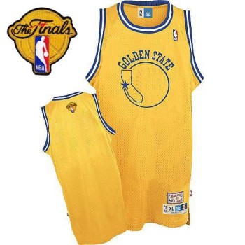 Warriors Blank Gold Throwback The Finals Patch Stitched NBA Jersey Warriors Blank Gold Throwback The Finals Patch Stitched NBA Jersey