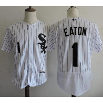 White Sox #1 Adam Eaton White(Black Strip) Flexbase Authentic Collection Stitched MLB Jersey White Sox #1 Adam Eaton White(Black Strip) Flexbase Authentic Collection Stitched MLB Jersey