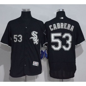 White Sox #53 Melky Cabrera Black Flexbase Authentic Collection Stitched MLB Jersey White Sox #53 Melky Cabrera Black Flexbase Authentic Collection Stitched MLB Jersey