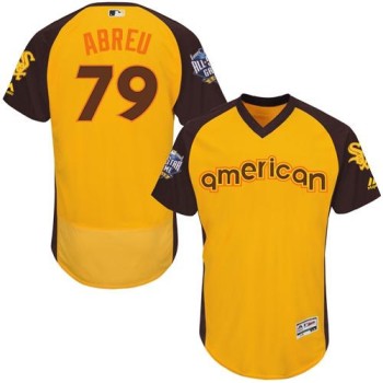 White Sox #79 Jose Abreu Gold Flexbase Authentic Collection 2016 All-Star American League Stitched MLB Jersey White Sox #79 Jose Abreu Gold Flexbase Authentic Collection 2016 All-Star American League Stitched MLB Jersey