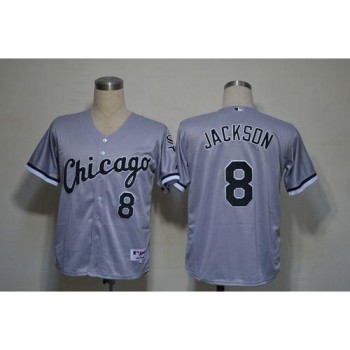 White Sox #8 Bo Jackson Grey Stitched MLB Jersey White Sox #8 Bo Jackson Grey Stitched MLB Jersey