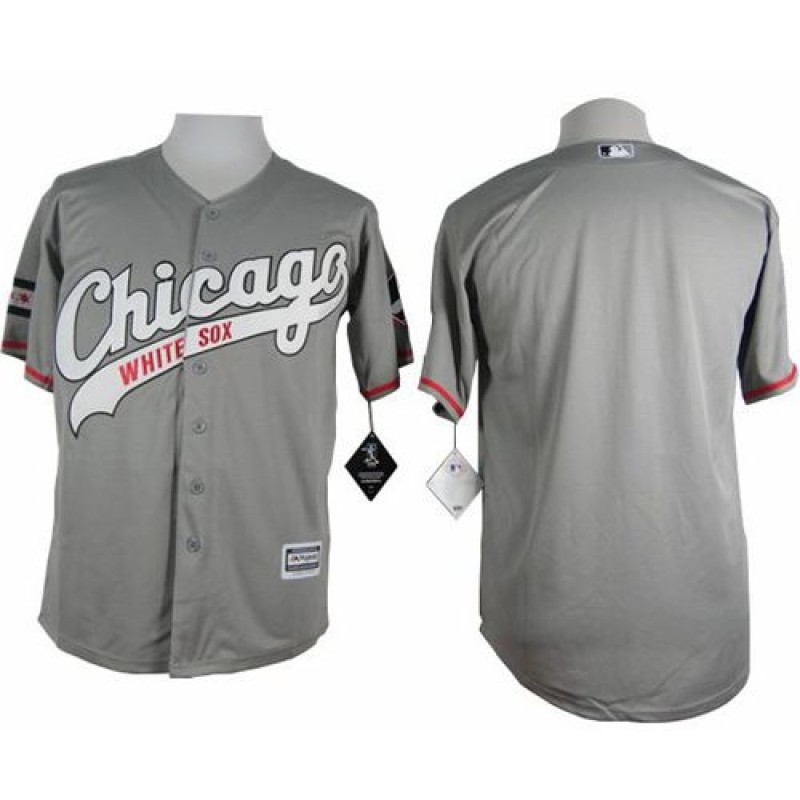 White Sox Blank Grey New Cool Base Stitched MLB Jersey White Sox Blank Grey New Cool Base Stitched MLB Jersey