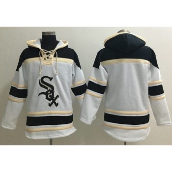 White Sox Blank White Sawyer Hooded Sweatshirt MLB Hoodie White Sox Blank White Sawyer Hooded Sweatshirt MLB Hoodie