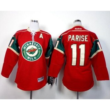 Wild #11 Zach Parise Red Stitched Youth NHL Jersey Wild #11 Zach Parise Red Stitched Youth NHL Jersey