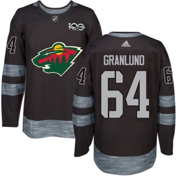 Wild #64 Mikael Granlund Black 1917-2017 100th Anniversary Stitched NHL Jersey Wild #64 Mikael Granlund Black 1917-2017 100th Anniversary Stitched NHL Jersey