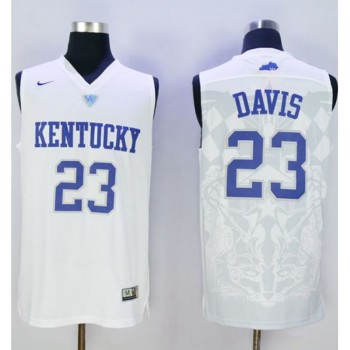 Wildcats #23 Anthony Davis White Basketball Stitched NCAA Jersey Wildcats #23 Anthony Davis White Basketball Stitched NCAA Jersey